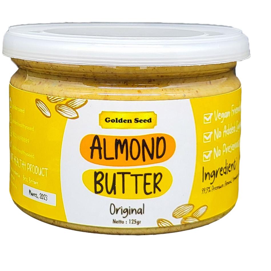 

❃ SELAI ALMOND PREMIUM 125 GRAM - ALMOND BUTTER SUGAR FREE - GLUTEN FREE - VEGAN ♚