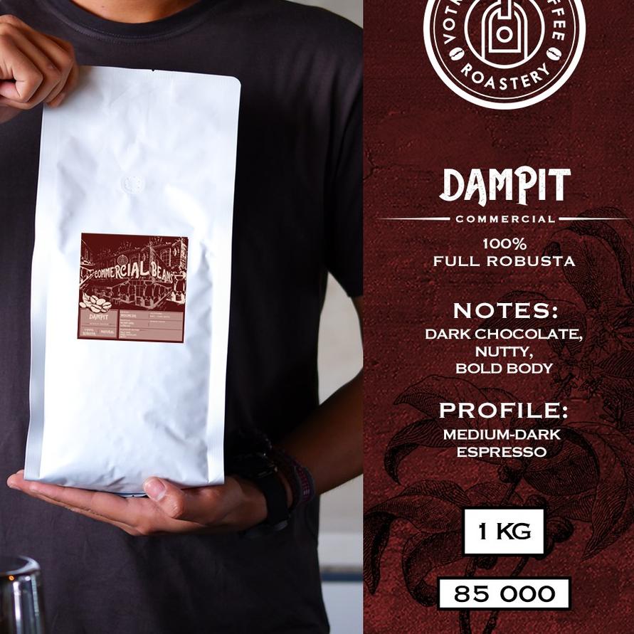 

➤ Biji Kopi 100% Full Robusta Dampit Roasted Commercial - BEST PRICE ✻
