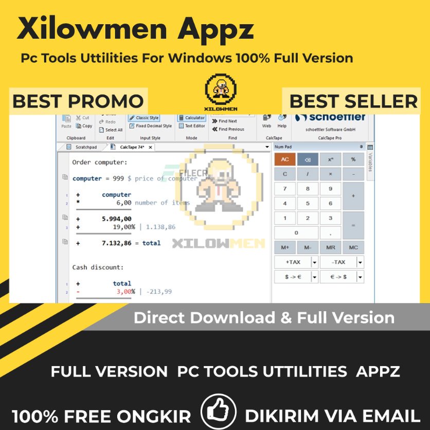 [Full Version] Schoettler CalcTape Business Pro PC Tools Software Utilities Lifetime Win OS