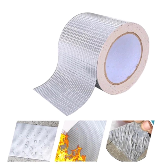 BAJ LAKBAN ANTI BOCOR 3M LAKBAN ALUMINIUM FOIL BUTYL WATERPROOF 3 METER LEM ANTI AIR ALUMINIUM TAPE SERBAGUNA PR128