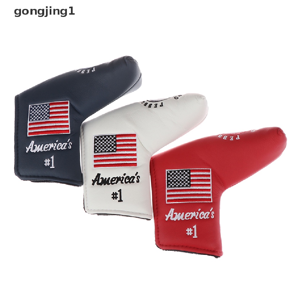 Ggg 1x Golf Cover Blade Putter Cover Kaitan Golf Untuk Putter Pantai Kerikil Bendera As  Id