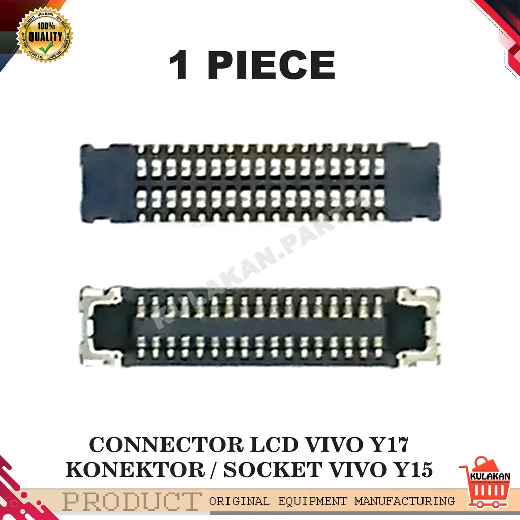 KONEKTOR LCD DIMESIN VIVO Y15 34 PIN CONNECTOR SOKET LCD VIVO Y17 NEW ORIGINAL