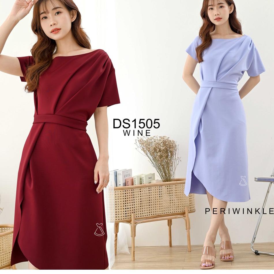 MALL DS1505 - DRESS PESTA SABRINA MAXI BODYCON SCUBA DRESS kondangan WANITA MODERN MURAH murah