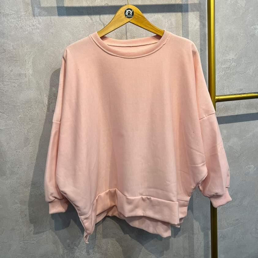 OVERSIZE SWEATER XXXL OBLONG WANITA BIG SIZE CREWNECK-DUSTY