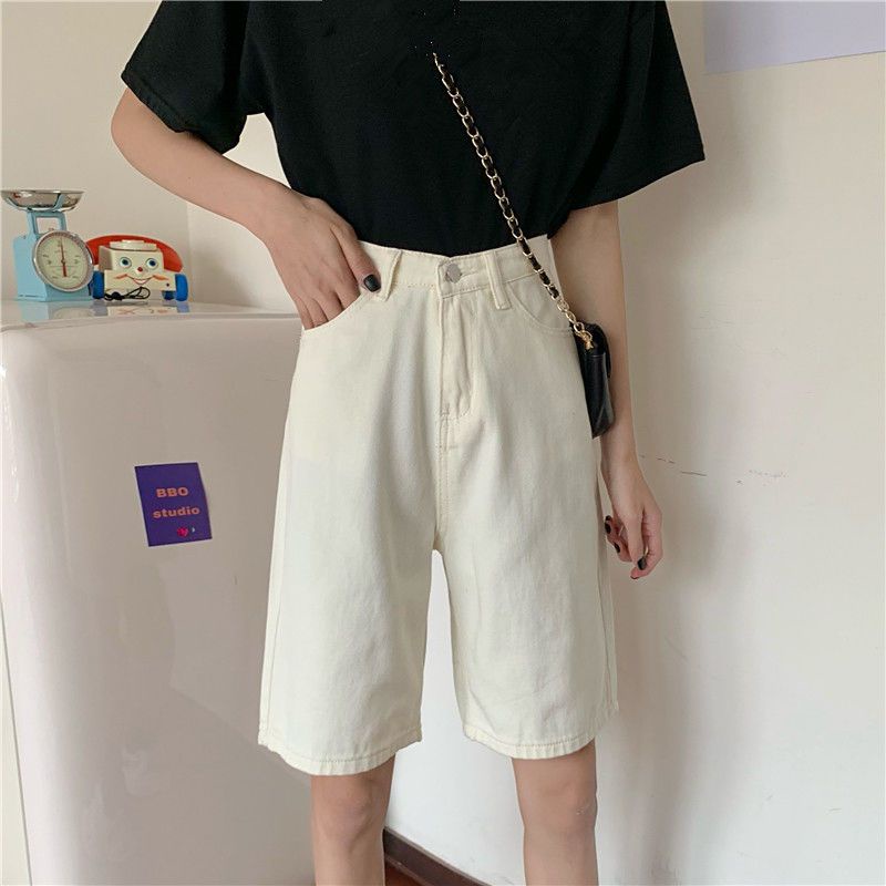 Krem Shorts Jeans Pants | Celana Pendek Wanita Casual Korea Jumbo