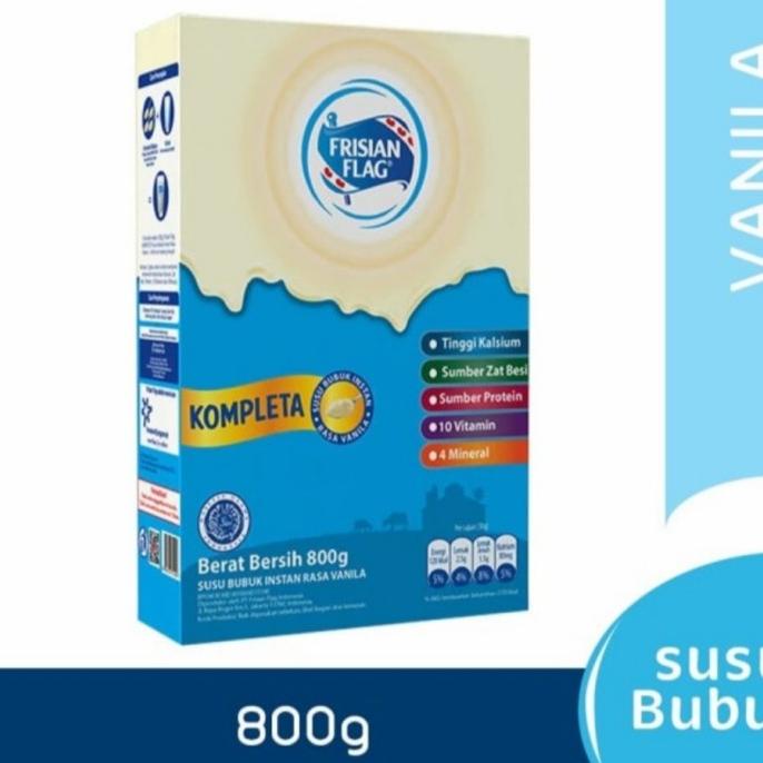 

FRISIAN FLAG KOMPLETA SUSU BUBUK KELUARGA VANILA 800GR