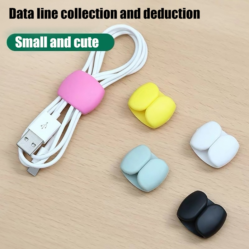 Klip Penyimpanan Garis Universal/Organizer Meja Kabel Data Earphone Portable/Wire Cord Winder Storage Buckle Organizer