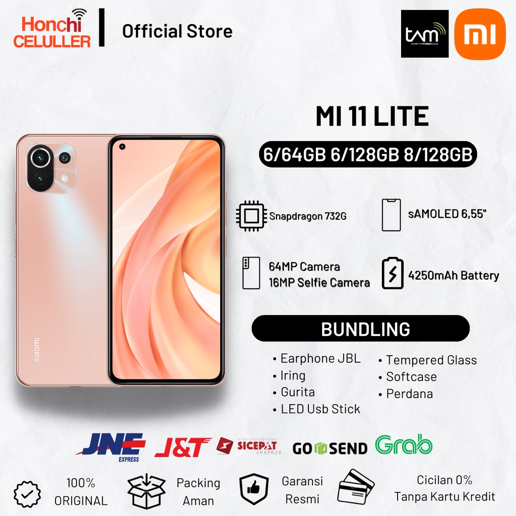 XIAOMI MI 11 LITE 8/128 6/128 6/64 GB GARANSI RESMI XIAOMI INDONESIA TAM