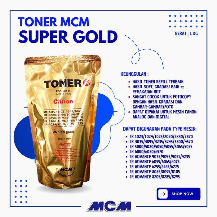 

[[JNT COD]] TONER CANON IR 5000 4570 5075 6570 IR ADV 6075 6275 MCM SUPER GOLD