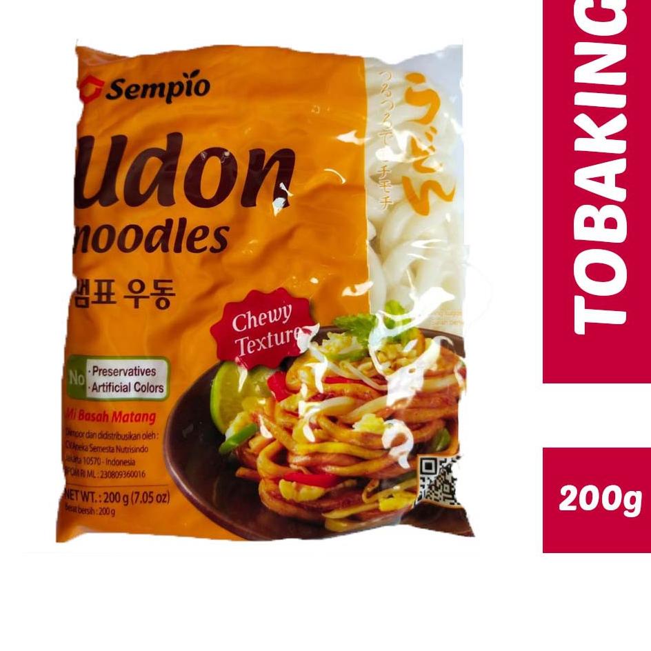 

Terlaku.../ SEMPIO UDON NOODLE 200gr Mie Jepang korea matang basah chewy fresh Noodles