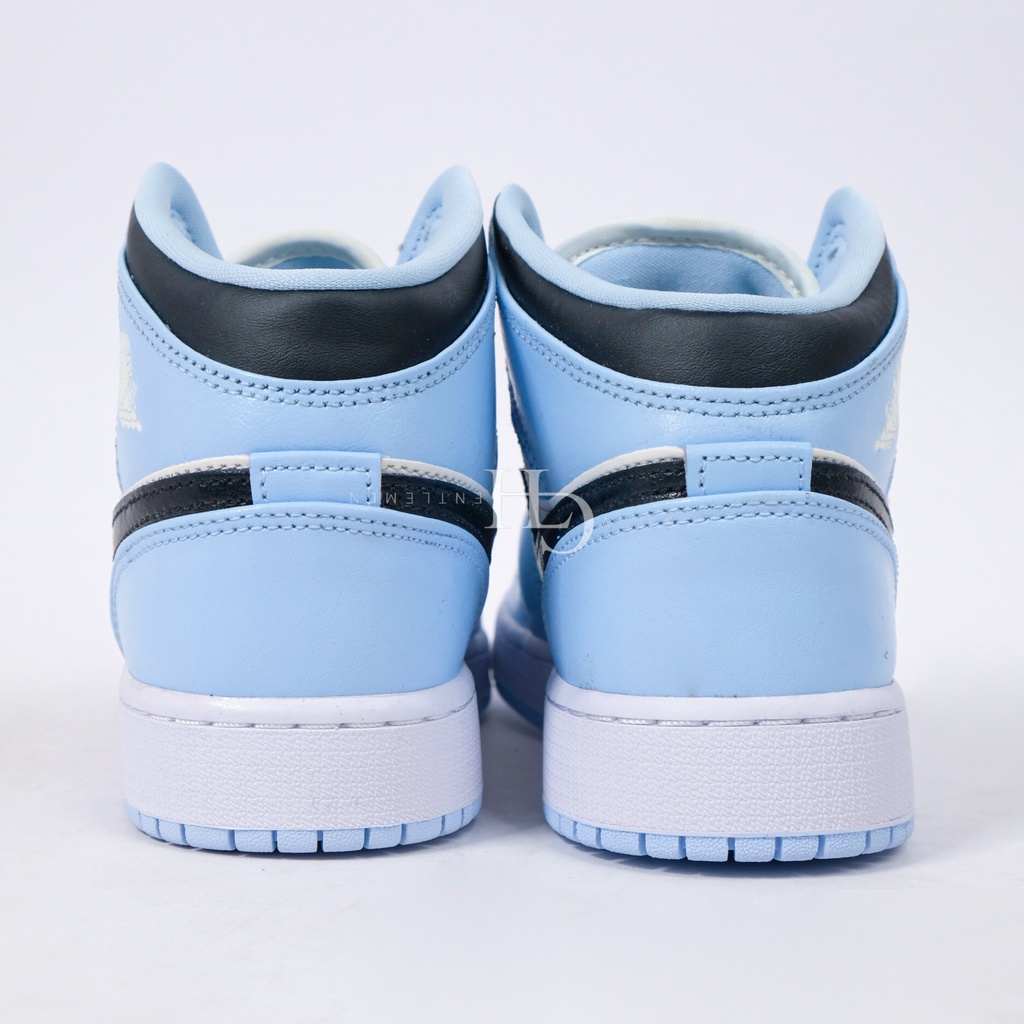 Air Jordan 1 Mid Ice Blue (GS) 555112-401 100% Original