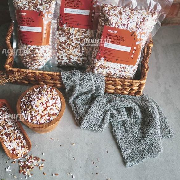 

♨ Shirataki Mix Organic Red & Brown Rice 500gr (Shirataki Beras Organik) ▼