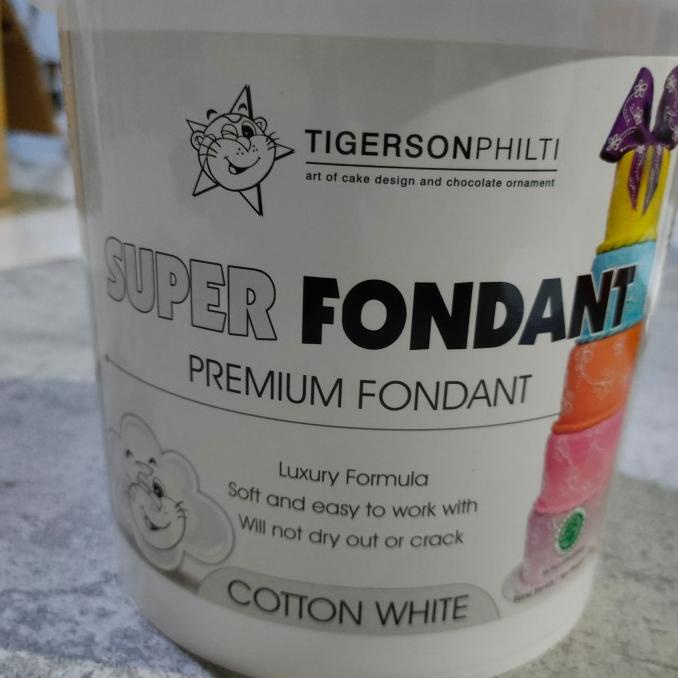 

SUPER FONDANT TIGERSON - WARNA PUTIH 1 KG