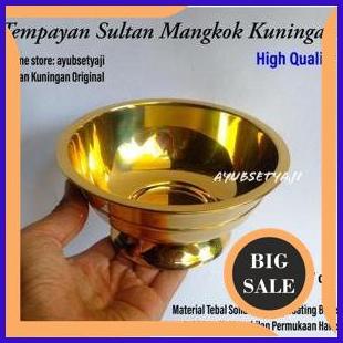last stok Mangkok Kuningan Sultan Tempayan air suci Cawan Bejana Kuningan HIGH QUALITY siz