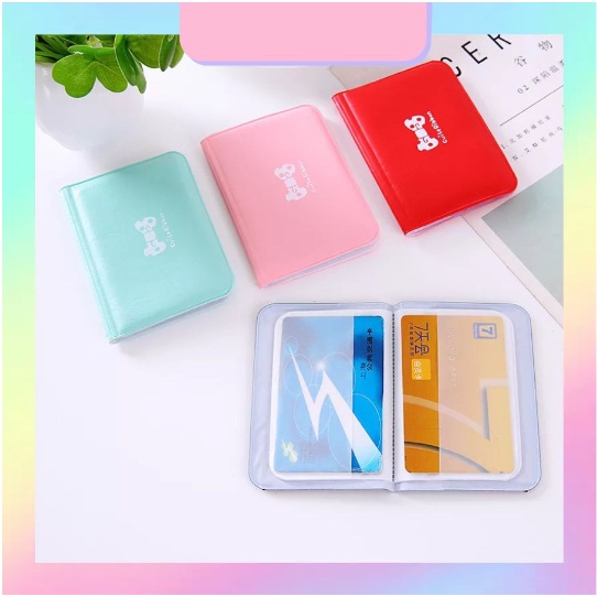 Ribbon Dompet Kartu Nama Mini Warna Warni Lucu ( Muat hingga 12 Kartu ) Murah