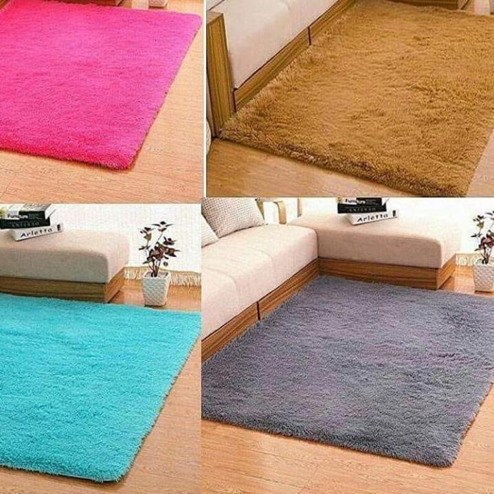 ❉ PROMO KASUR KARPET BULU RASFUR Tebal 4,5cm  KARPET LANTAI ♘