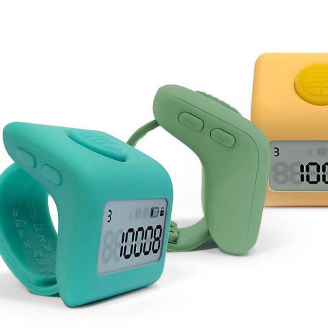 Tasbih Digital Led Rechargeable Tally Counter 9 Channel Charging