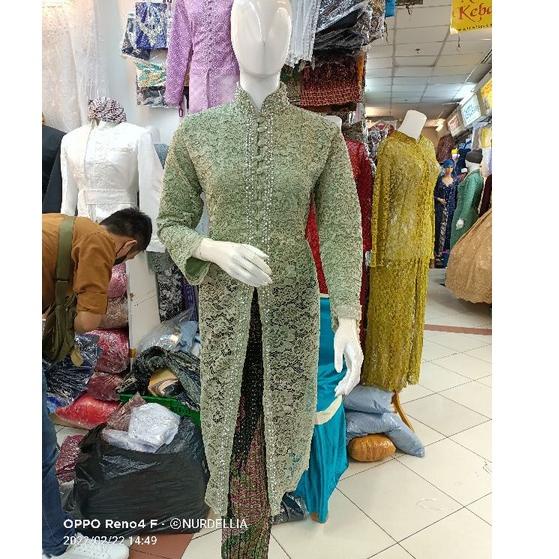 ✷ READY KEBAYA IBU BESAN BROKAT MIX PAYET MUTIARA/SETELAN IBU BESAN ✥