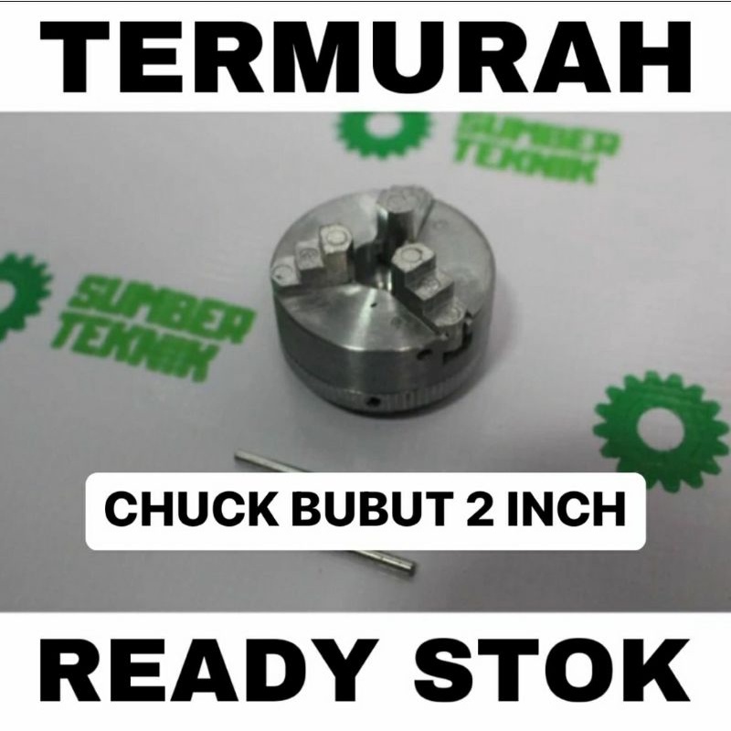 Chuck bubut 2inch 3 jaw claw bubut noken as, chuck bubut 2 inch mini