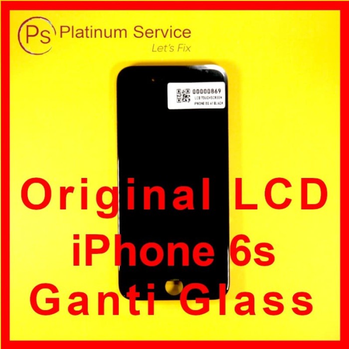 LCD TOUCHSCREEN IPHONE 6S 1000 ORIGINAL APPLE - Hitam Berkualitas