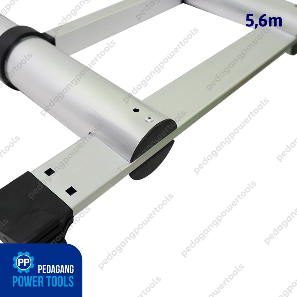 TANGGA TELESKOPIK 5.6 METER LIPAT ALUMINIUM SINGLE TELESCOPIC LADDER