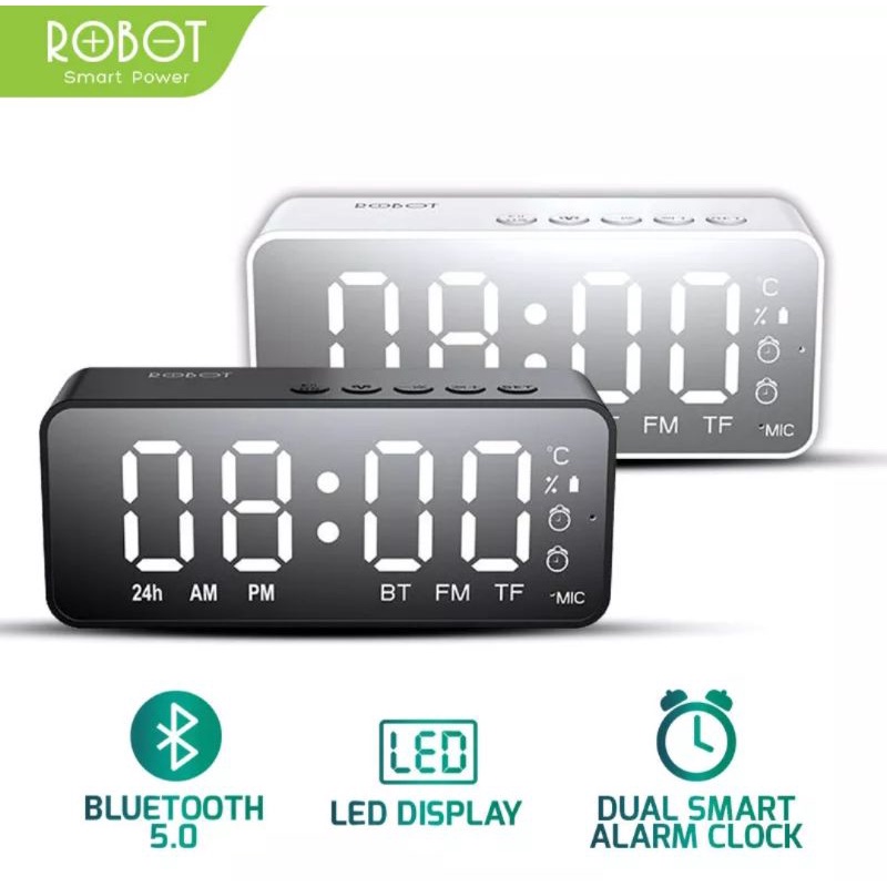 ROBOT SPEAKER BLUETOOTH RB150 ALARM CLOCK RADIO FM ORIGINAL