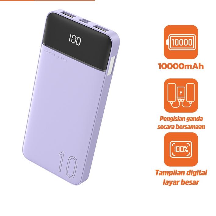 Bisa COD Powerbank 20000 mah Fast Charging Dual USB LED 10000 mAh Power Bank Murah Lucu Mini Ori  Xi