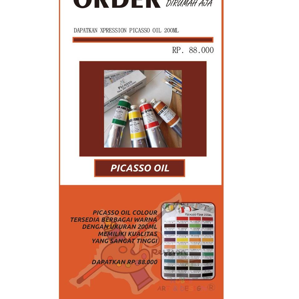 

L24 PICASSO OIL / CAT MINYAK 200ML PALING DIMINATI プ