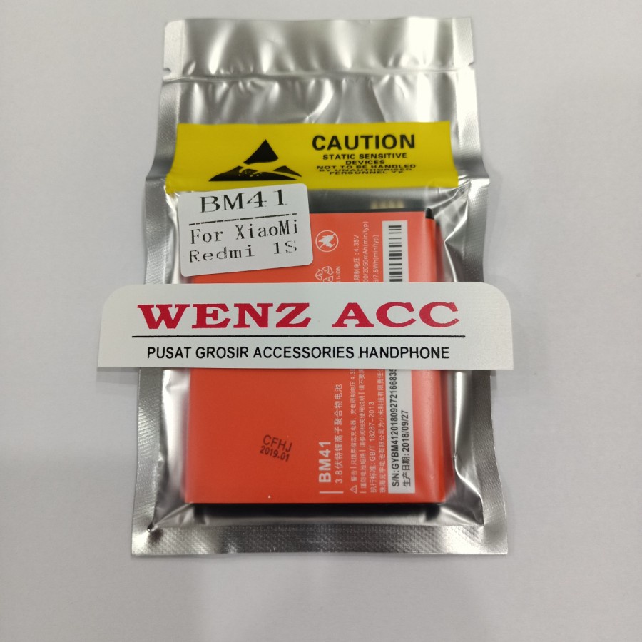 Baterai Battery Batre Xiaomi Redmi 1S BM 41 BM41 Original
