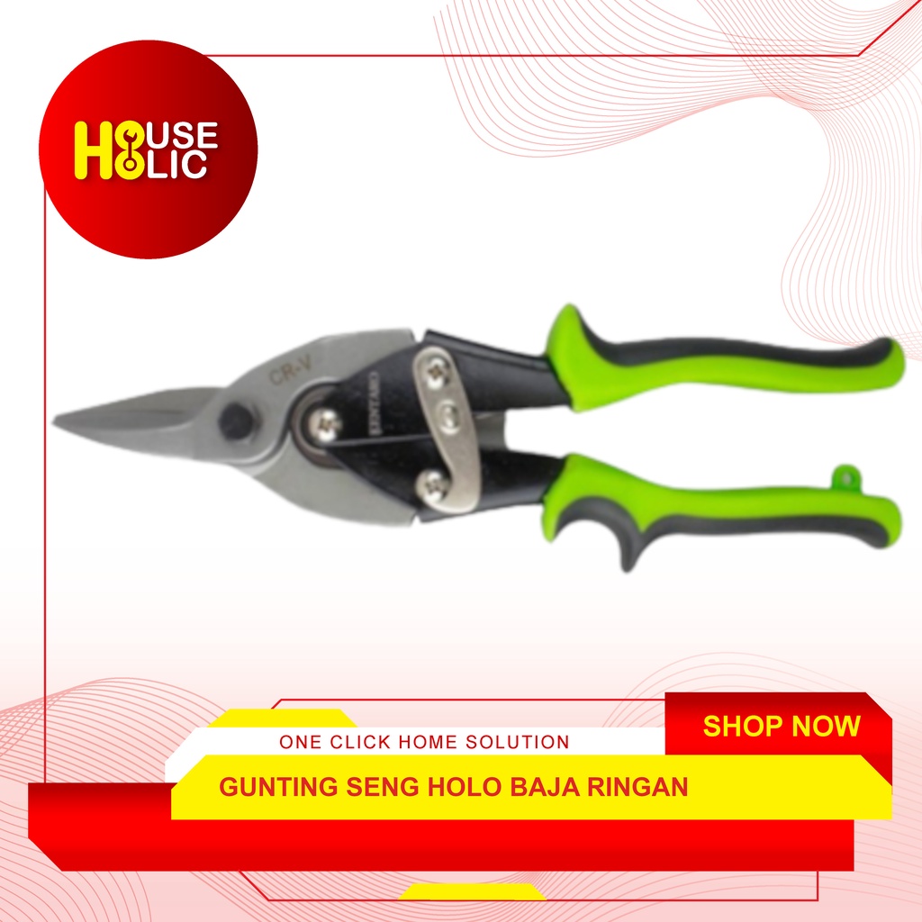 KENTARO Gunting Seng Holo Baja Ringan Potong Hollow Tin Aviation Snips