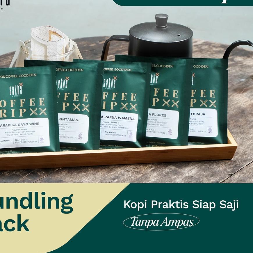 

✭ Drip Bag Arabica Kopi Instan Siap Seduh 5 Dan 10 Pcs ✬