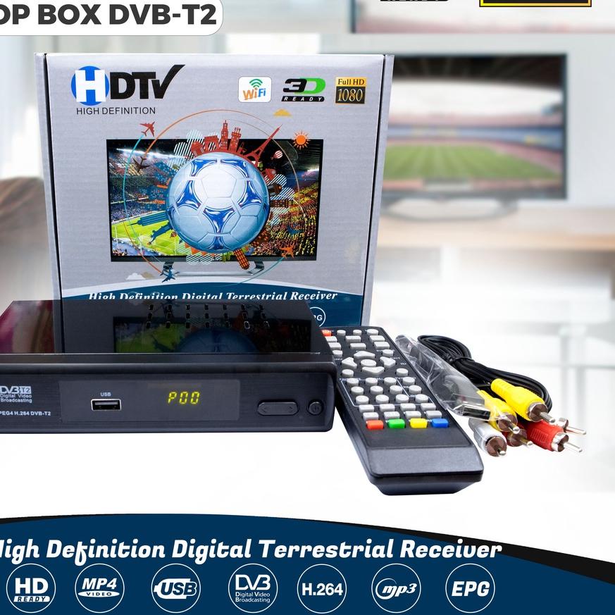 ➲ Receiver Digital TV Set Top Box HDTV-T2 Full HD 1080 Antena ☞