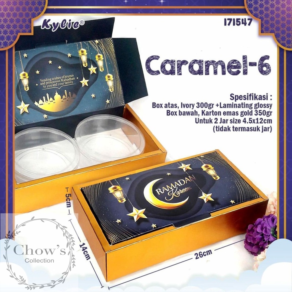 

Kotak Dus Box Kue Bolu Brownies Idul Fitri Lebaran Caramel 6 14x26cm