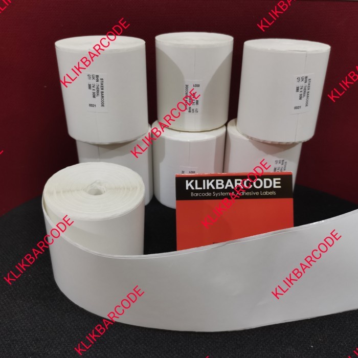 

CORELESS STIKER LABEL THERMAL CONTINUES PRINTER KASIR THERMAL 80x30 M - CORELESS
