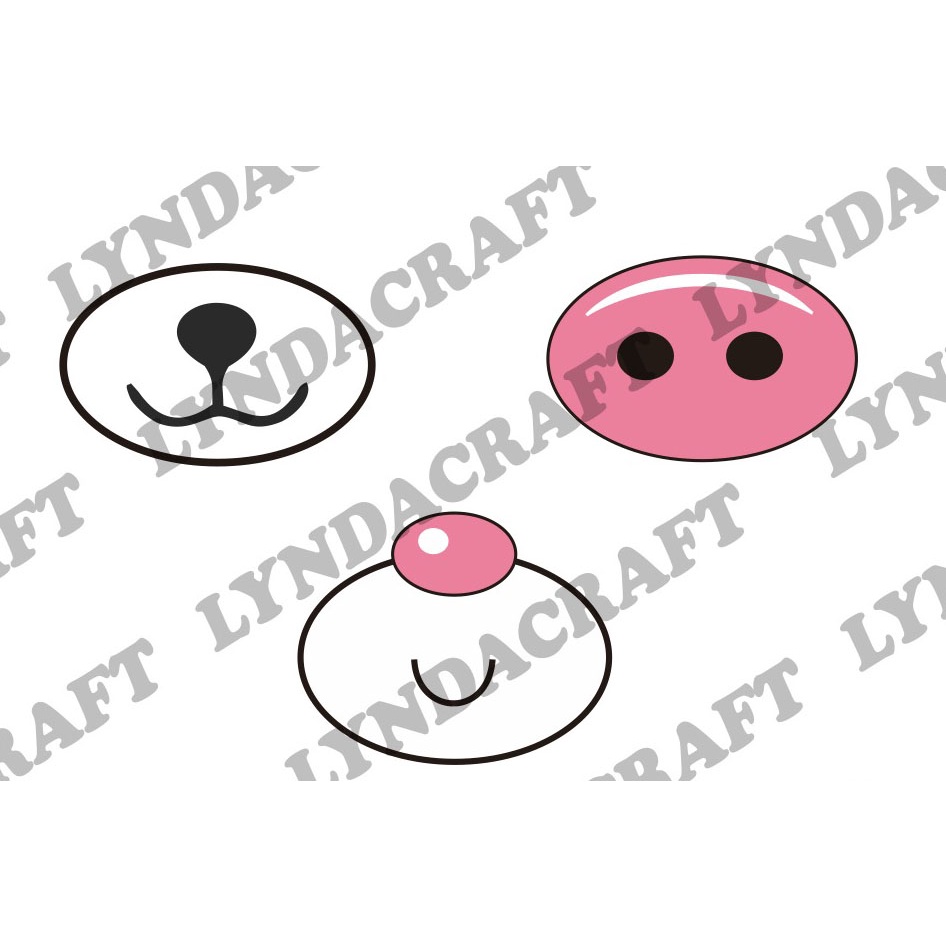 Cartoon Safety Eyes Kawaii Doll Eyes Animal Puppet Nose Doll Accessories Bear Mouth Doll Nose DIY mu