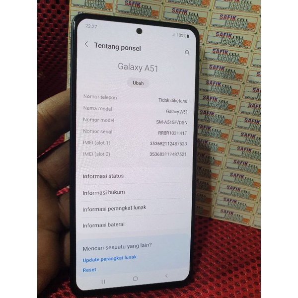 lcd samsung a51 original super amoled tested normal