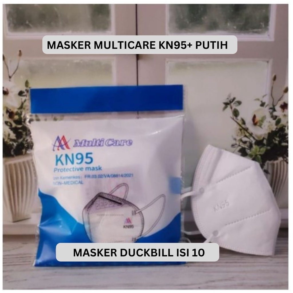 KN95 ISI 50 MASKER DUCKBILL UTAMA HITAM PUTIH COKLAT