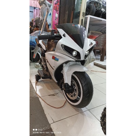 MOTOR AKI MORKIDZ GP R1 COCOK BUAT KADO ANAK GAS TANGAN - MAINAN AKI ANAK