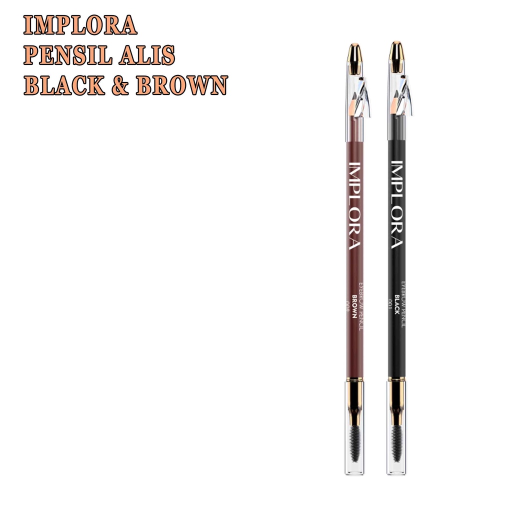 Pensil Alis * Implora Eyebrow * Colors Brown &amp; Black * Grey