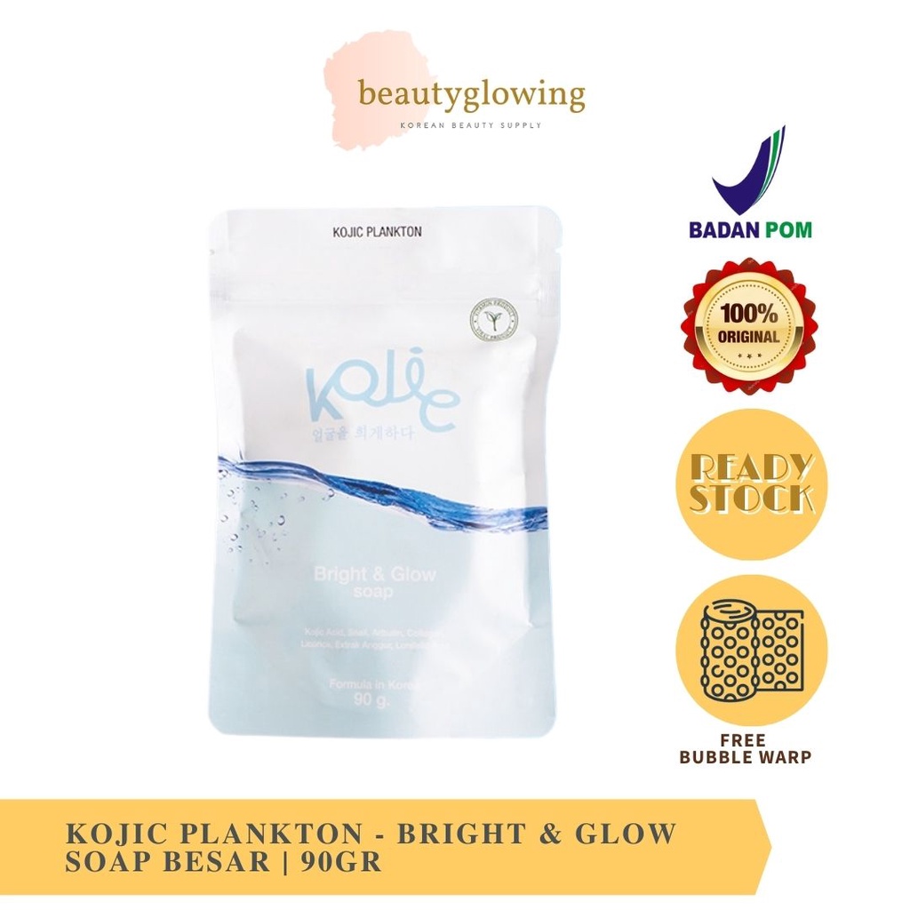 KOJIC PLANKTON BRIGHT &amp; GLOW SOAP 90GR BESAR