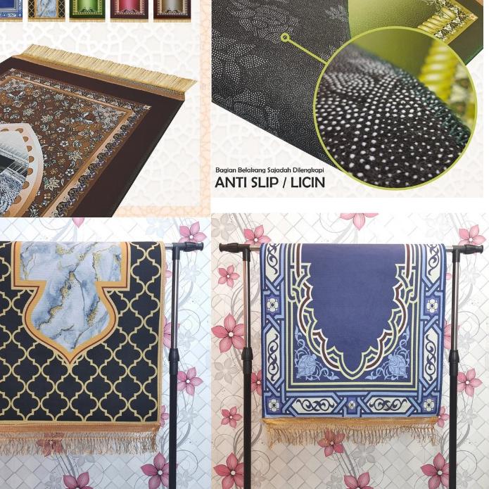 ✹ {BISA COD} Sajadah Tebal Premium  Berkualitas  Anti Slip Ukuran 110 x 60cm / Sajadah Bulu Tebal / 