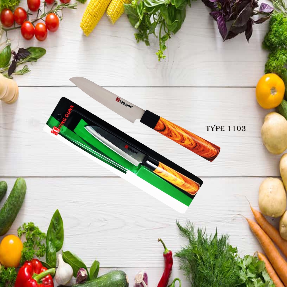 Pisau Dapur Gg Fiber Ying Guns Stainlless Stell  Kitchen Knief ( G1103 )