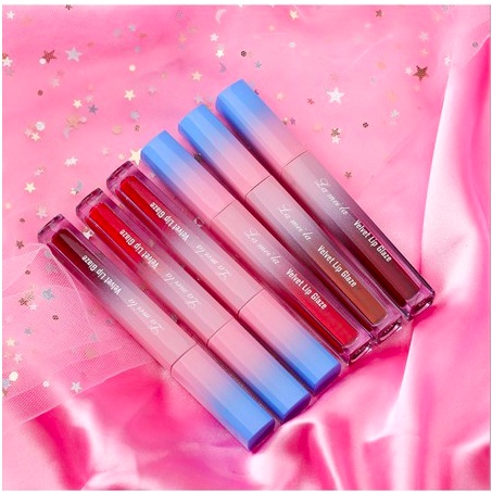 LAMEILA Lip Glaze Lipstick Cair Makeup Velvet Metal Bibir Lipstik Lip LA035