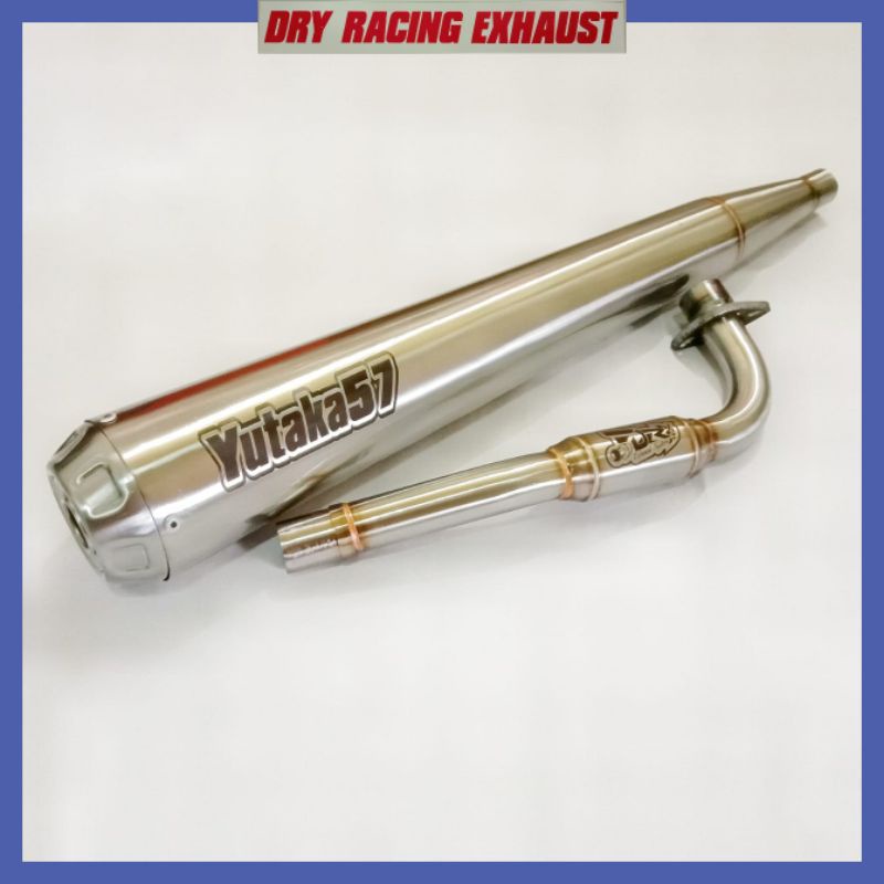 KNALPOT HONDA WIN 100 STANDAR RACING FULL STENLESS ORIGINAL DRYRACING