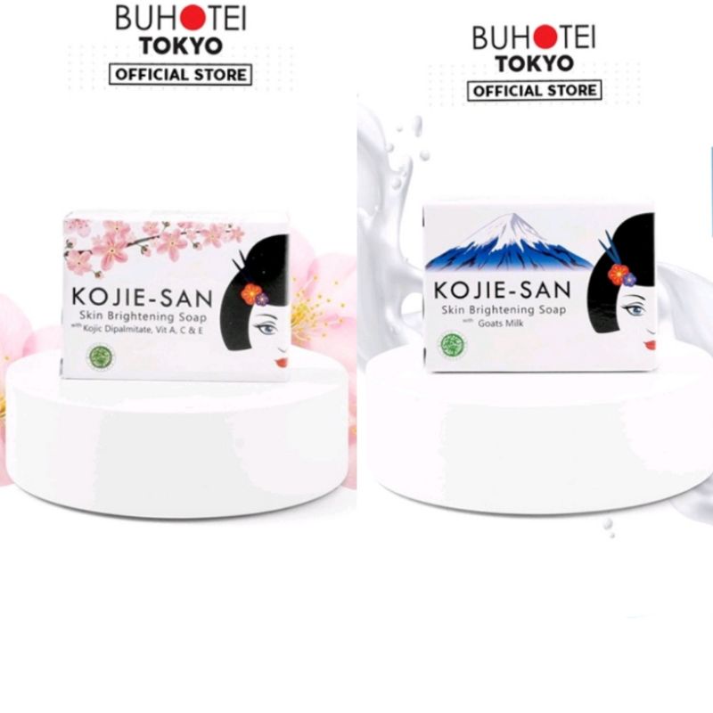 BUHOTEI KOJIE-SAN skin lightening soap Kojic Acid / Goat Milk 65gr