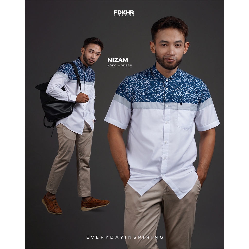 NIZAM dan NIZAM LONG Fadkhera Original Bahan Japan Cotton Quality dan Premium Cotton Kemeja Koko Mod