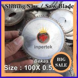 limited stock Slitting Saw 100x0.59x25.4 HSS Bekas Saw Blade 100 Gergaji 100 Sirkel 100 Be