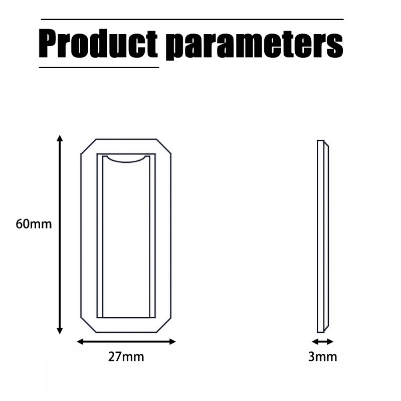 Desktop Holder Tipe Strip Transparan Dapat Disesuaikan Portabel Untuk Penyangga Gaya Bracket Meja Ponsel/Plastik