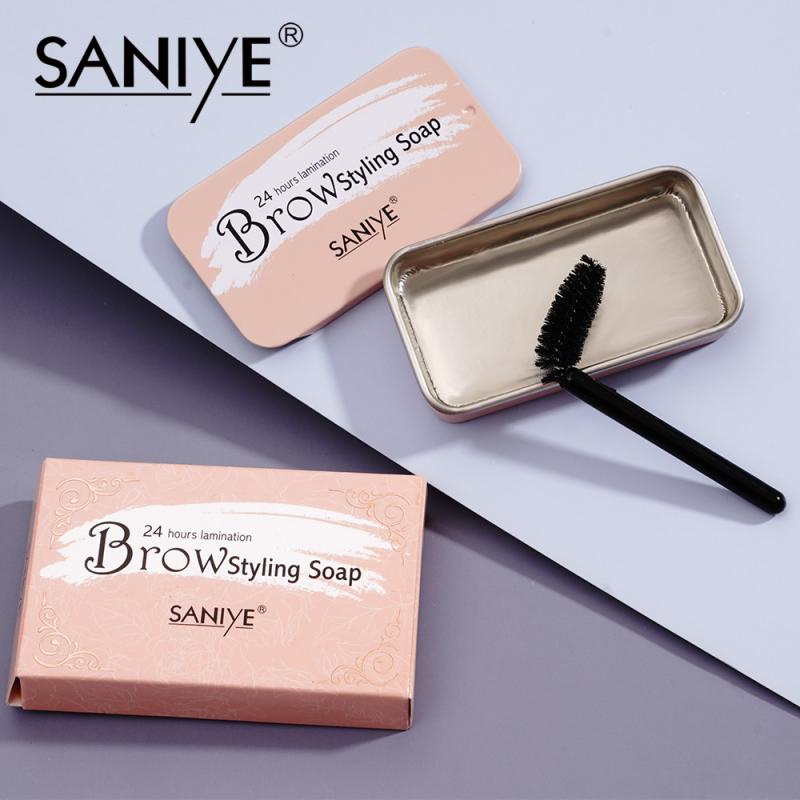 [100% ORIGINAL] SANIYE 3D Pomade Alis Stereotip Styling Eyebrow Gel Tahan Air Transparan Eyebrow Soap Wax M324