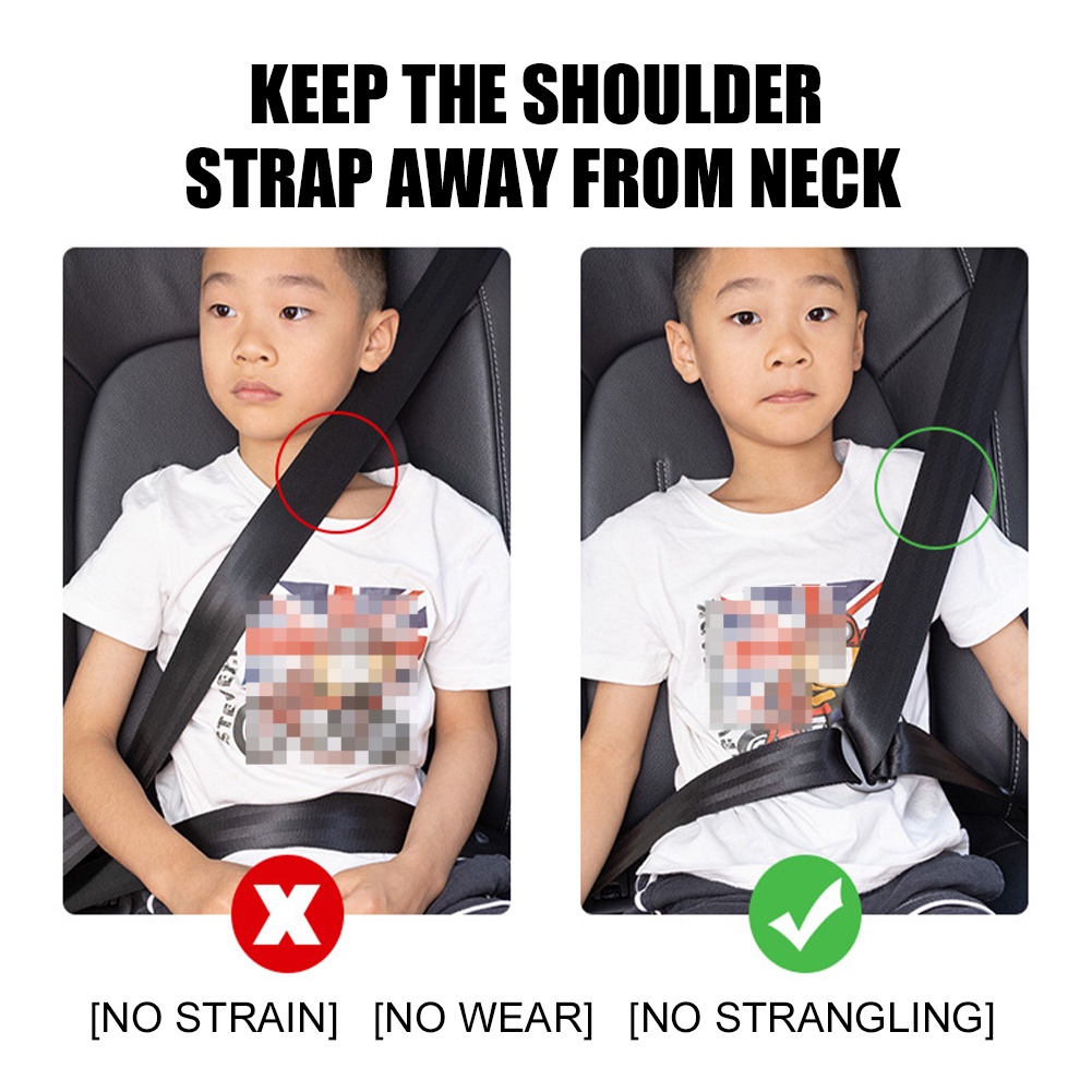 Anak Seat Belt Adjuster Zinc Alloy Child Safety Belt Limiter Sabuk Pengaman Penyesuaian Stopper Anak Tali Leher Metal Posisier Universal Sabuk Pengaman Mobil Klip Penahan